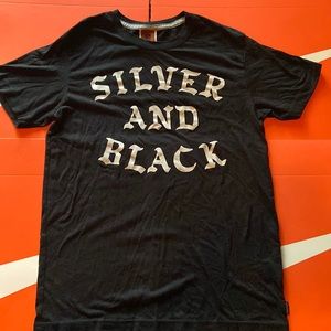 Black Raider old English writing( SILER AND BLACK) Nike top